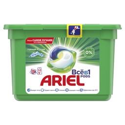 Капсули для прання Ariel Pods Все-в-1 Гірське Джерело, для білих і кольорових тканин, 15 шт.