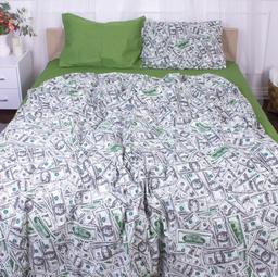 Комплект постельного белья MirSon Dollars, ранфорс элит, 210х175 см