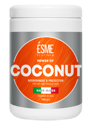 Маска Esme Platinum Coconut с маслом кокоса, для сухих и ломких волос, 1000 мл
