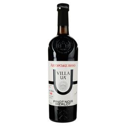 Вино Villa UA Піно Нуар-Мерло червоне сухе 0.75 л