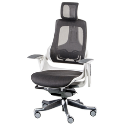 Офісне крісло Special4you Wau Charcoal Network біле із сірим (E5319)