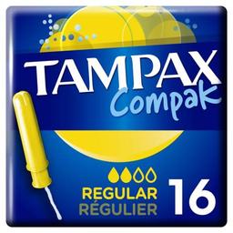 Тампони Tampax Compak Regular Duo, з аплікатором, 16 шт.
