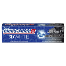 Зубна паста Blend-a-med 3D White Глибоке чищення з екстрактом деревного вугілля 100 мл