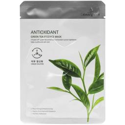 Тканинна маска для обличчя Beauu Green Premium Antioxidant Green Tea Essence, 23 г
