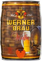 Пиво Werner Weissbier светлое, 5.4%, ж/б, 5 л