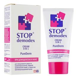 Крем 9 в 1 ФитоБиоТехнологии Stop Demodex Pure Derm Стоп демодекс, 50 мл