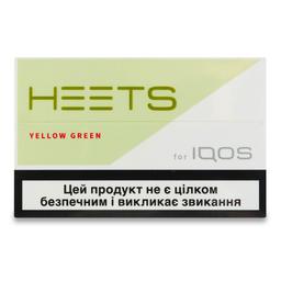 Стики для электрического нагрева табака Heets Yellow Green, 1 пачка (20 шт.) (880208)