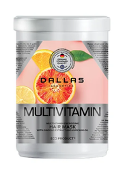 Маска енергетична для волосся Dallas Cosmetics Multivitamin з комплексом вітамінів, екстрактом женьшеню та олією авокадо, 500 мл (723512)