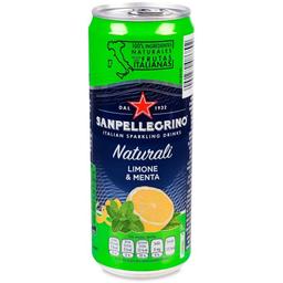 Напиток Sanpellegrino Limone Menta безалкогольный 330 мл (815696)