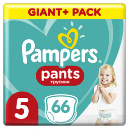 Подгузники-трусики Pampers Pants 5 (12-17 кг), 66 шт.
