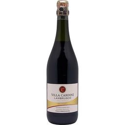 Ігристе вино Villa Cardini Lambrusco Dell'emilia IGT, червоне, напівсолодке, 0,75 л