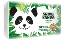 Одношарові паперові серветки Сніжна Панда, 400 шт., білий