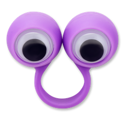 Іграшка дитяча пальчикова очі D1 Offtop, фіолетовий (833857)