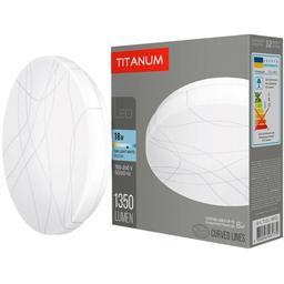 Світильник настінно-стельовий Titanum LED 18W 5000K Криві лінії (TLCL-185CL)