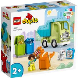 Конструктор LEGO DUPLO Town Сміттєпереробна вантажівка, 15 деталей (10987)