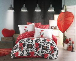 Комплект постельного белья Hobby Amanda, поплин, евростандарт, 220x200 см, разноцветный (8698499148970)