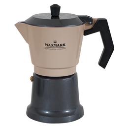 Кофеварка гейзерная Maxmark, 300 мл, бежевый (MK-AL110)