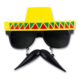 Карнавальні окуляри Offtop Мексіканець в сомбреро (870177)