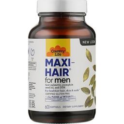 Вітамінний комплекс Country Life Maxi-Hair for Men 60 капсул