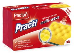 Губка кухонная Paclan Practi Multi-Wave, 5 шт.