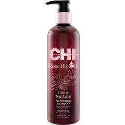 Шампунь CHI Rosehip Oil Color Nurture Protecting для фарбованого волосся, 340 мл