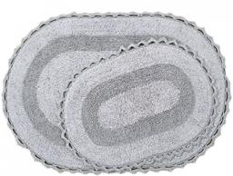 Набор ковриков Irya Vermont a.gri, 90х60 см и 60х40 см, светло серый (svt-2000022237871)