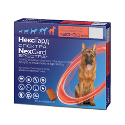 Жевательные таблетки для собак NexGard Spectra Boehringer Ingelheim, ХL 30-60 кг, 1 таблетка (159907-1)