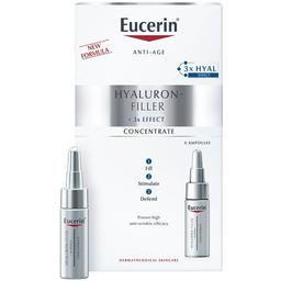 Ампулы с концентрированной гиалуроновой кислотой Eucerin Hyaluron-Filler N6, 30 мл (6 шт. х 5 мл)