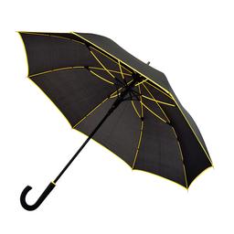Зонт Bergamo Line, черный с желтым (7130008)