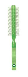 Щетка для волос Titania круглая, с резиновой ручкой, зеленый (1836 зел)