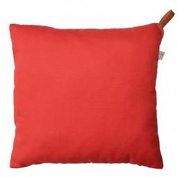 Подушка декоративная Прованс Scarlet с кожаным хлястиком, 45х45 см (14958)