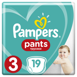 Подгузники-трусики Pampers Pants 3 (6-11 кг), 19 шт.