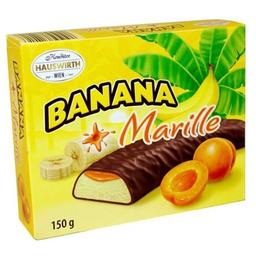 Конфеты Hauswirth Banane Plus Marille, суфле в шоколаде, 150 г
