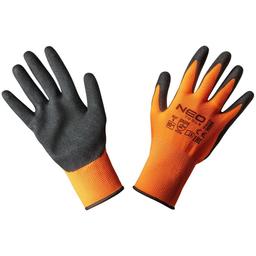 Рукавички робочі Neo Tools нітрилове покриття розмір 10 помаранчеві (97-642-10)