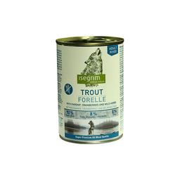 Влажный корм для взрослых собак Isegrim Adult Trout with Parsnip, Cranberries, Wild Herbs Форель с пастернаком, клюквой и дикорастущими травами, 400 г (4250231540226)