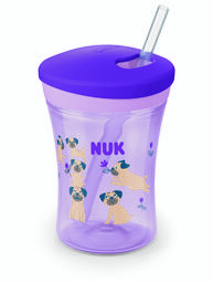 Поильник Nuk Evolution Action Cup, 230 мл, сиренеый (3952383)