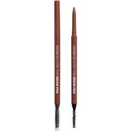 Олівець для брів Gosh Ultra Thin Brow Pen Brown тон 001, 0.09 г