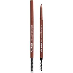 Карандаш для бровей Gosh Ultra Thin Brow Pen Brown тон 001, 0.09 г