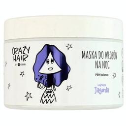 Нічна маска для волосся HiSkin Crazy Hair Чорниця, 300 мл