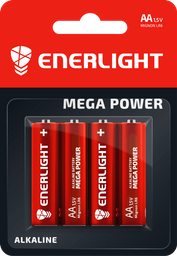 Батарейки Enerlight Mega Power AA, 4 шт. (90060104)