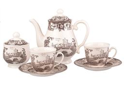 Чайний набір Claytan Ceramics Пімберлі Браун на 6 персон, 14 предметів (910-059)