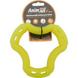 Игрушка для собак AnimAll Fun AGrizZzly Кольцо шестисторонное желтая 15 см