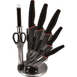 Набір ножів Bollire Milano, 8 предметів, чорний (BR-6011)