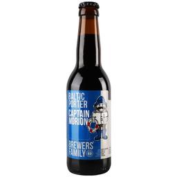 Пиво First Dnipro Brewery Captain Morion, темное, нефильтрованное, 6,5%, 0,33 л