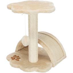 Когтеточка Trixie для котов Junior Vitoria, из сизаля, плюшевая, 36х36х43 см, бежевая (43751)