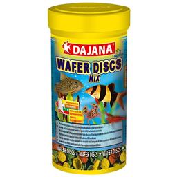Корм Dajana Tropica Basic Wafer Discs mix для всех видов цветных донных рыб в чипсах 40 г