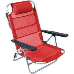 Кресло раскладное Bo-Camp Monaco красное (1204798)