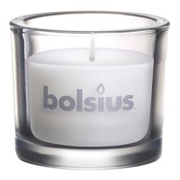 Свічка Bolsius у склі, 9,2х8 см, білий (880302)