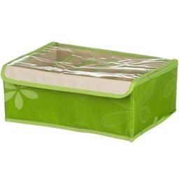 Коробка-органайзер для белья Stenson 30х23х11 см зеленая (25773)