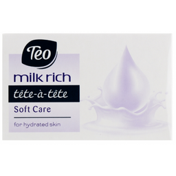 Мыло твердое Teo Milk Rich Tete-a-Tete Soft Сare, светло-фиолетовый, 100 г (58089)